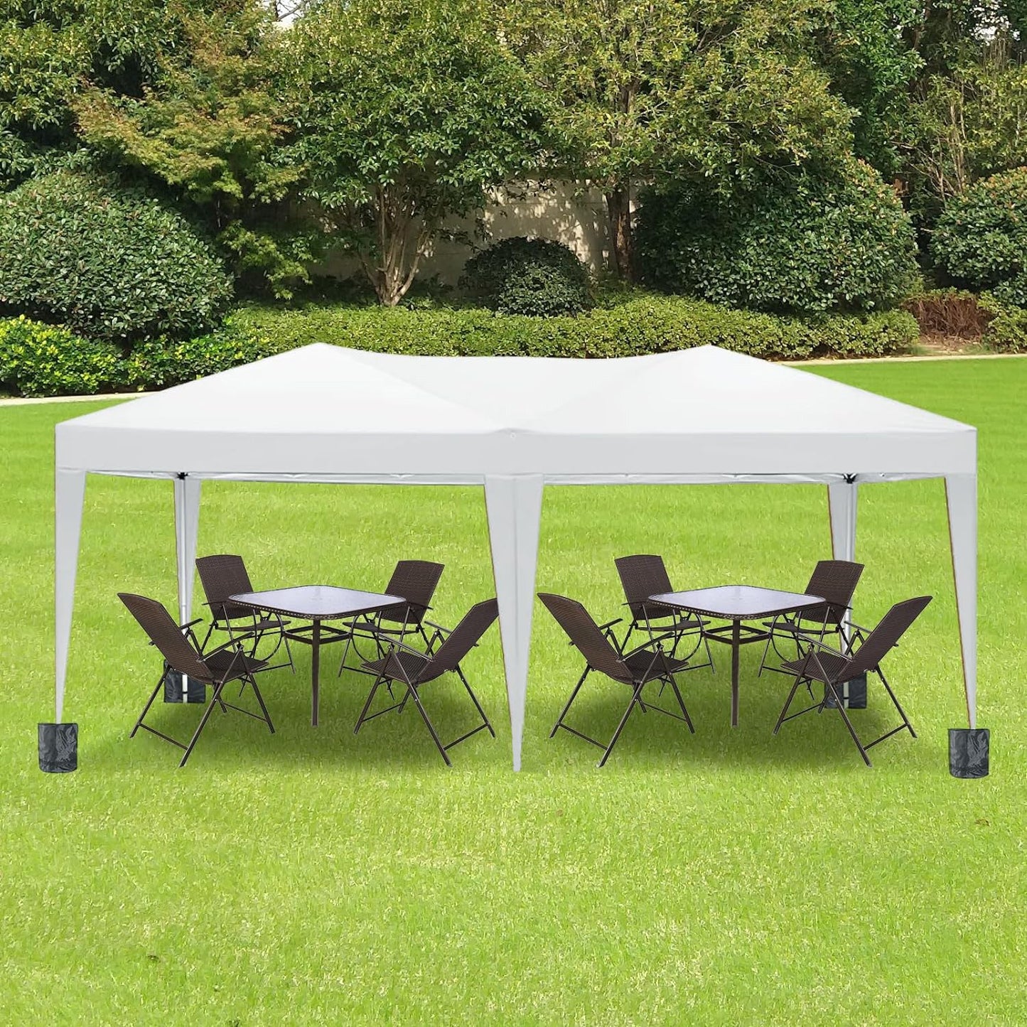 10'x20 'folding canopy with 6 detachable side walls