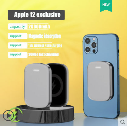 MagSafe magnetic absorption wireless power bank 20000 Ma portable