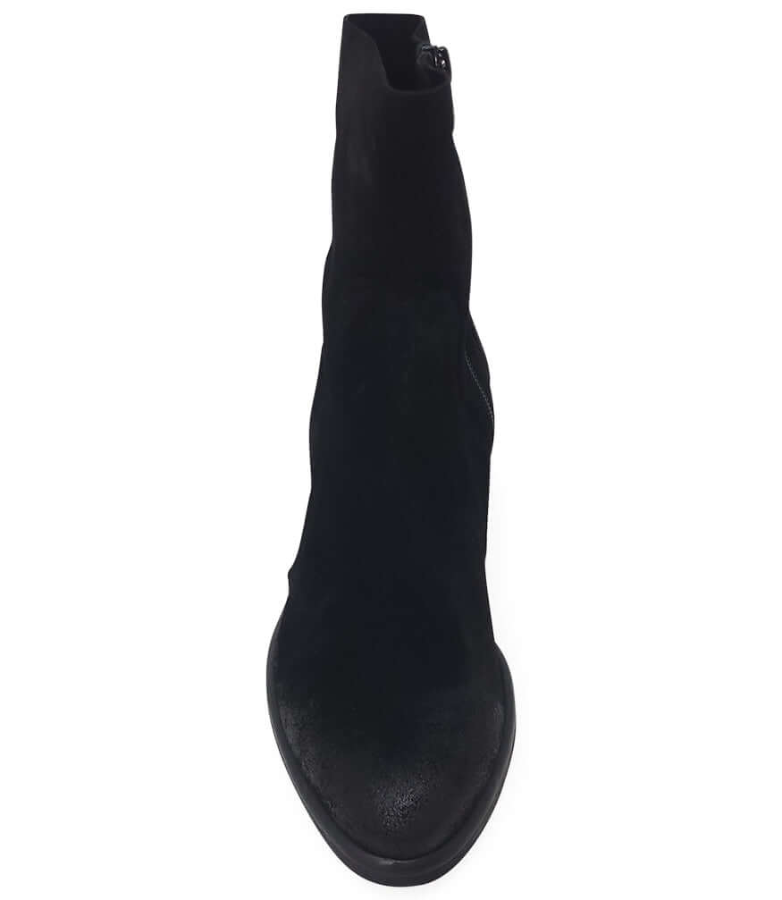 Black Suede Ankle Boot