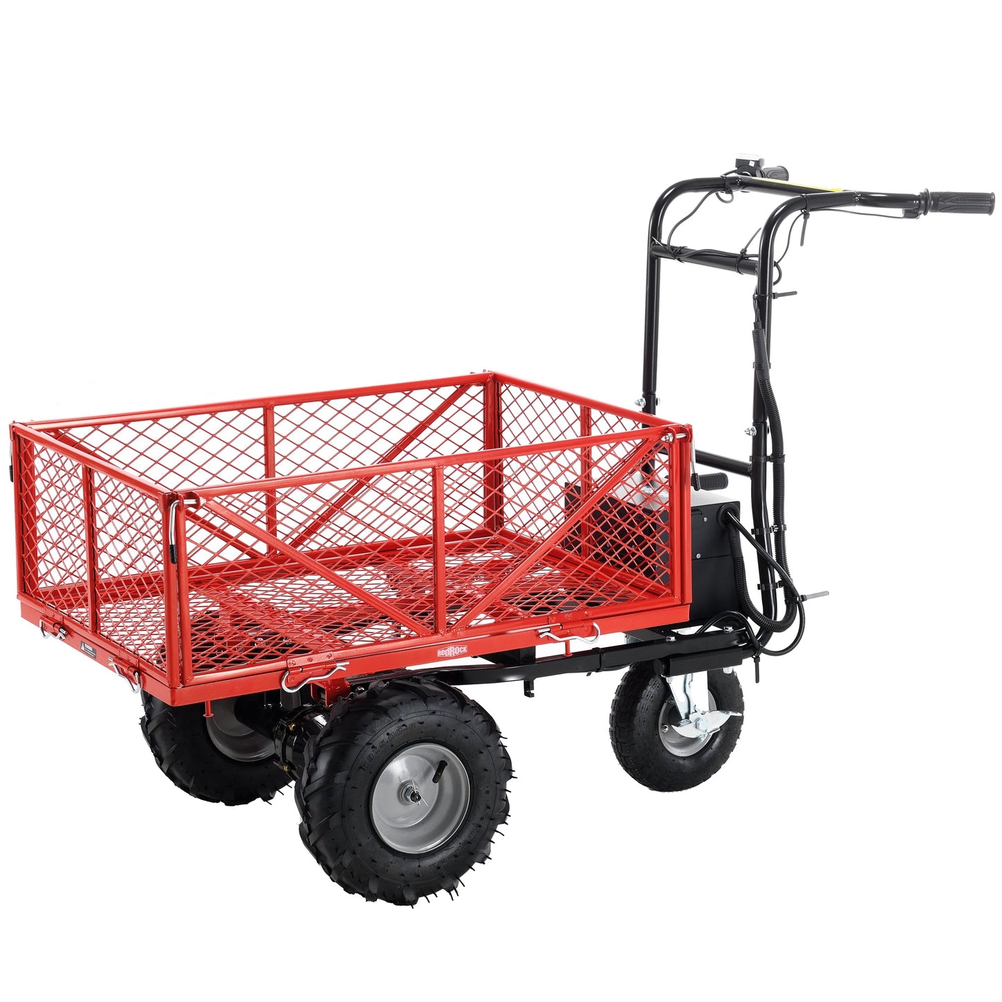 Wheelbarrow Utility Cart Electric Powered Cart 48V28Ah 500W Capacity 500lbs