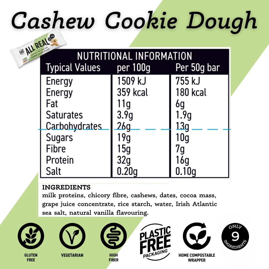 Cashew Cookie Dough Protein Bar