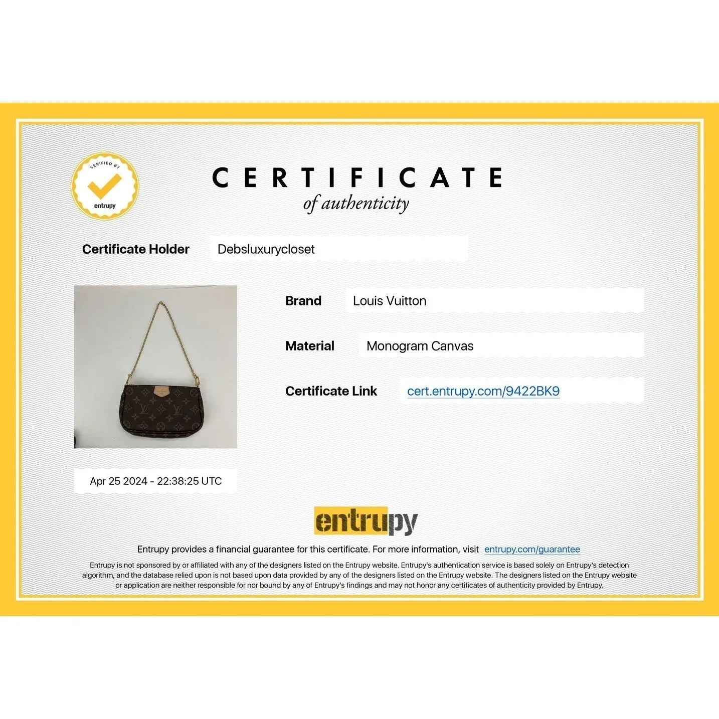 Louis Vuitton Pochette Accessoires – Pre-Owned Monogram Canvas Mini Crossbody Bag (A/B Grade) purse