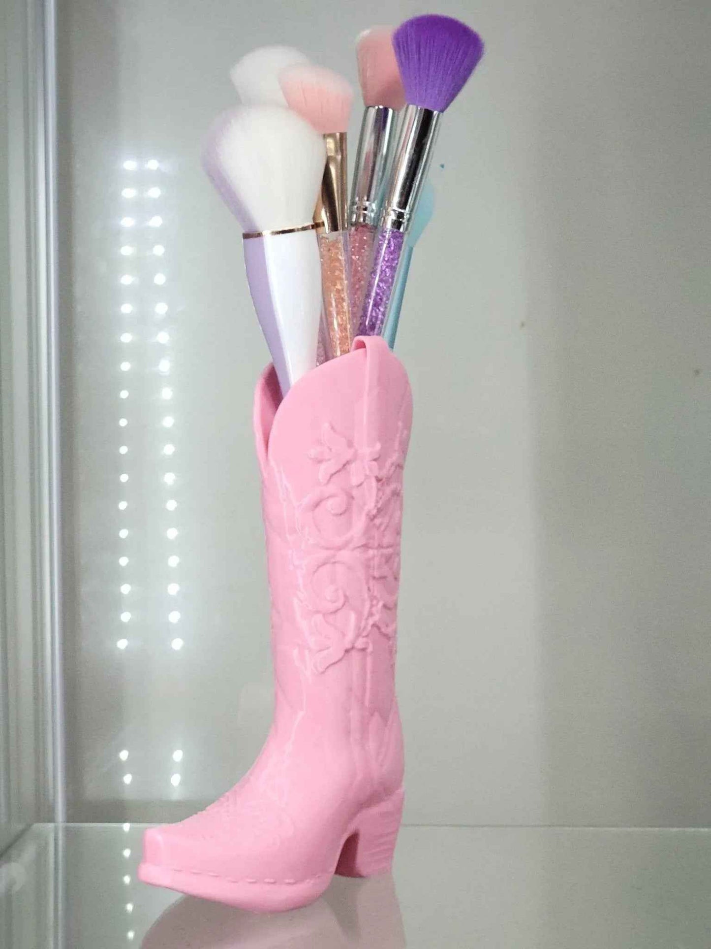 Cowboy Boot Brush Holder