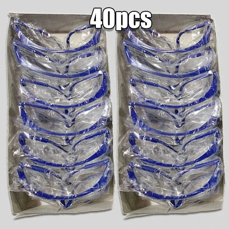 40pcs Anti-Splash Safety Goggles for Work, DIY & Eye Protection