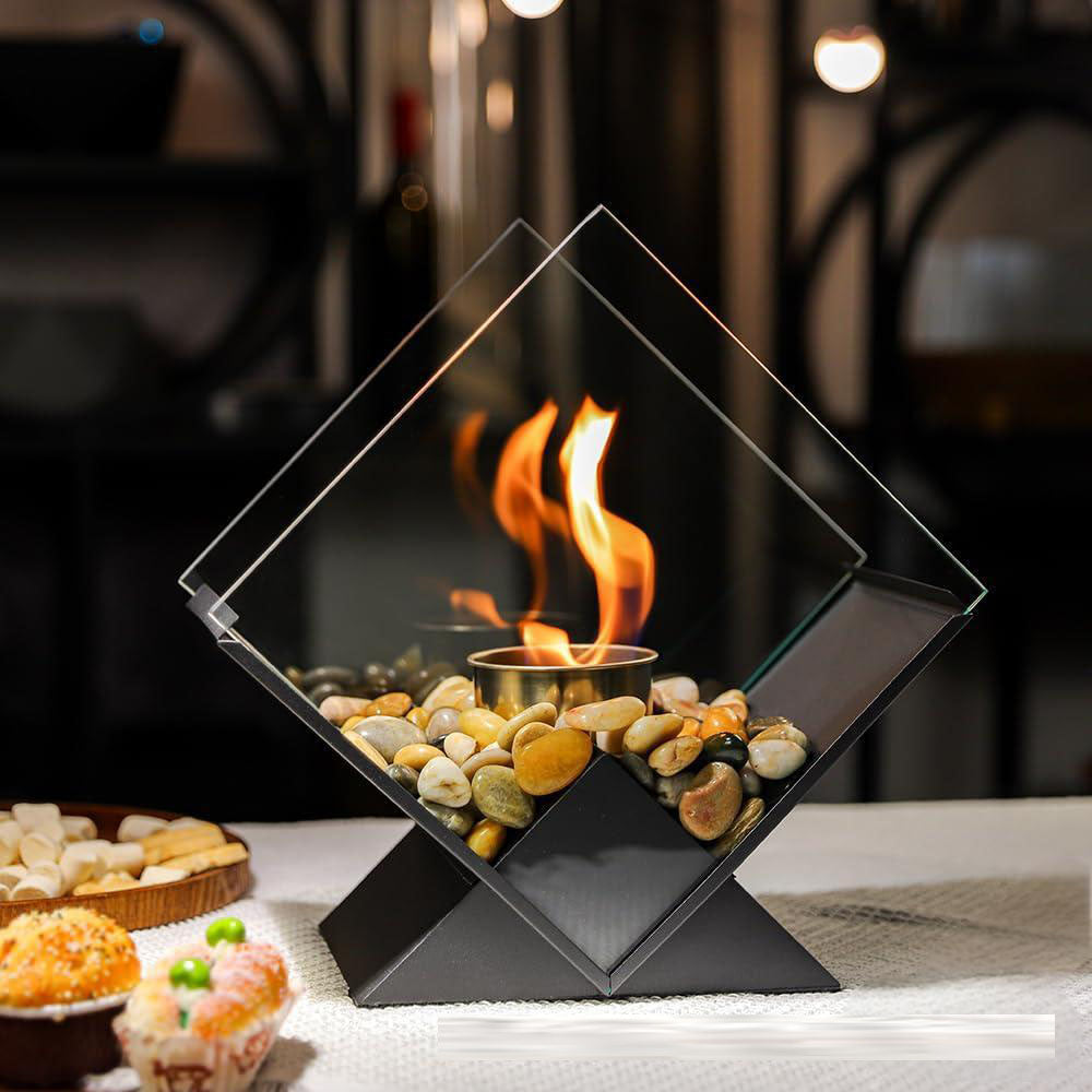 Desktop alcohol fireplace real fire fireplace portable viewing and heating