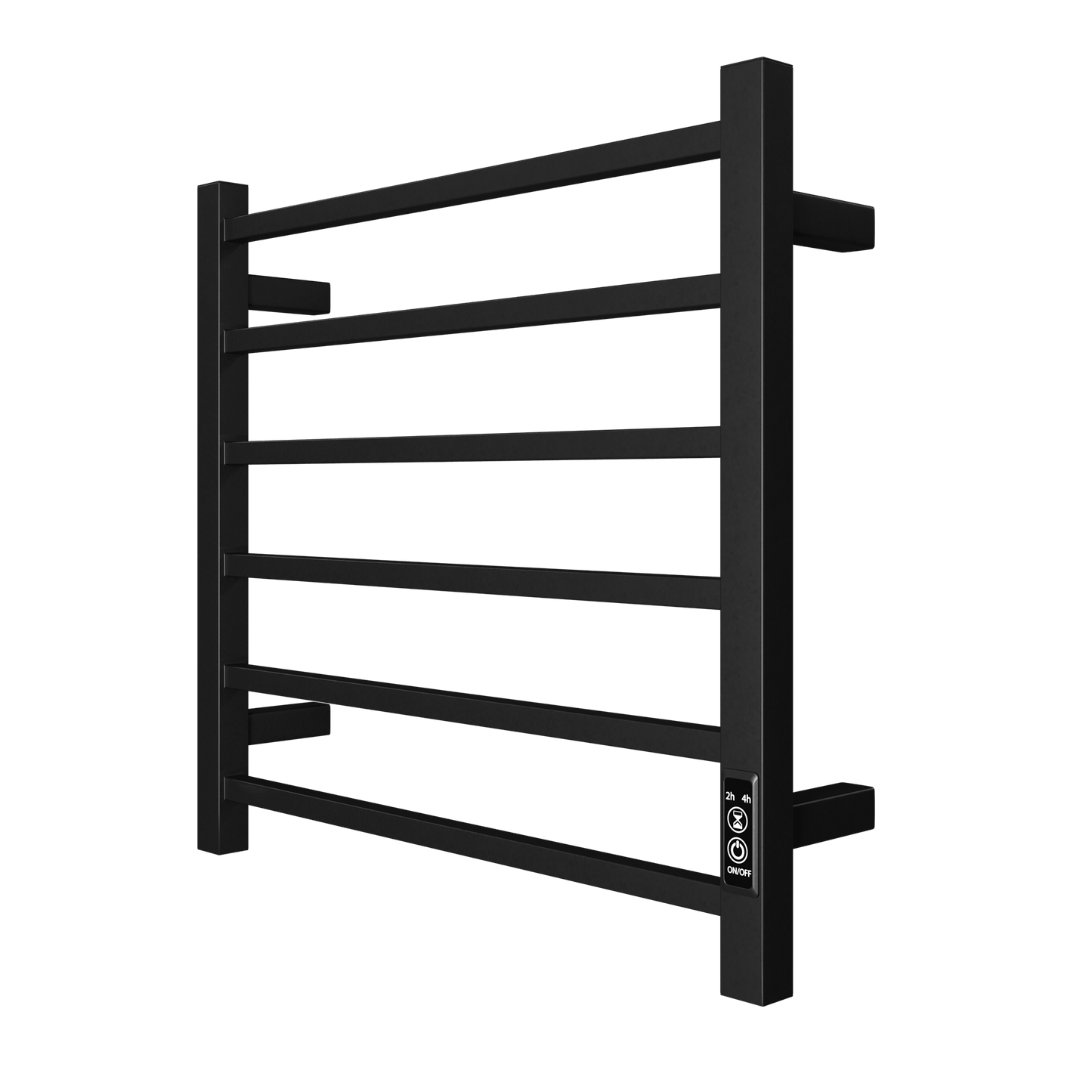 Towel Warmer 6 Bar Electric Heated Towel Rack Wall Mount Plug-in