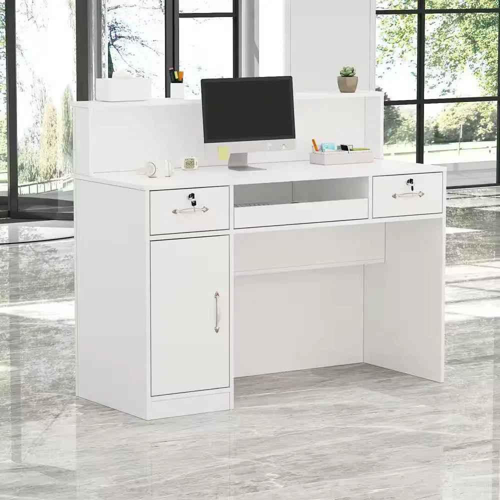 Computer Desk with Hutch