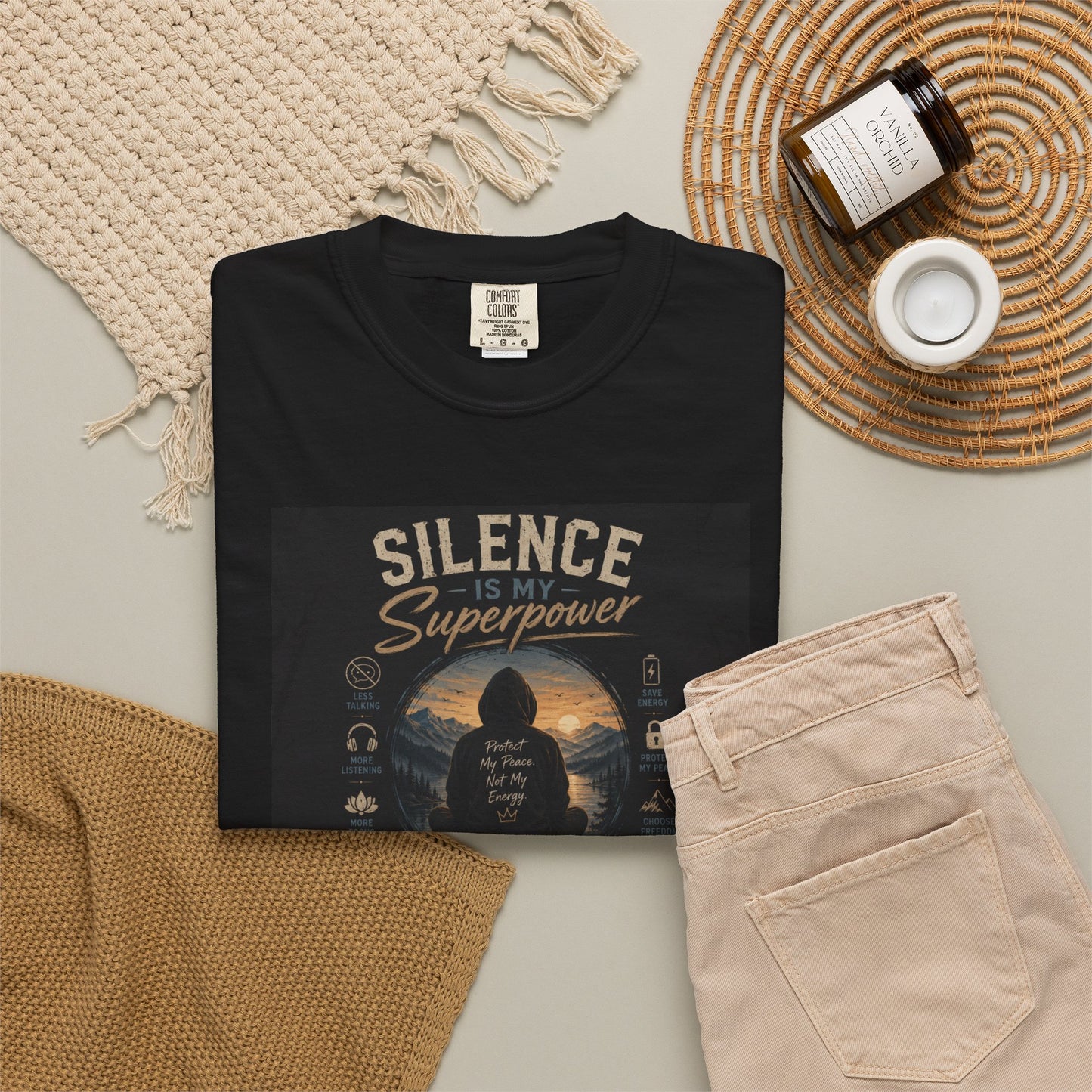 Silence Is My Superpower T-Shirt — Quiet Confidence Tee