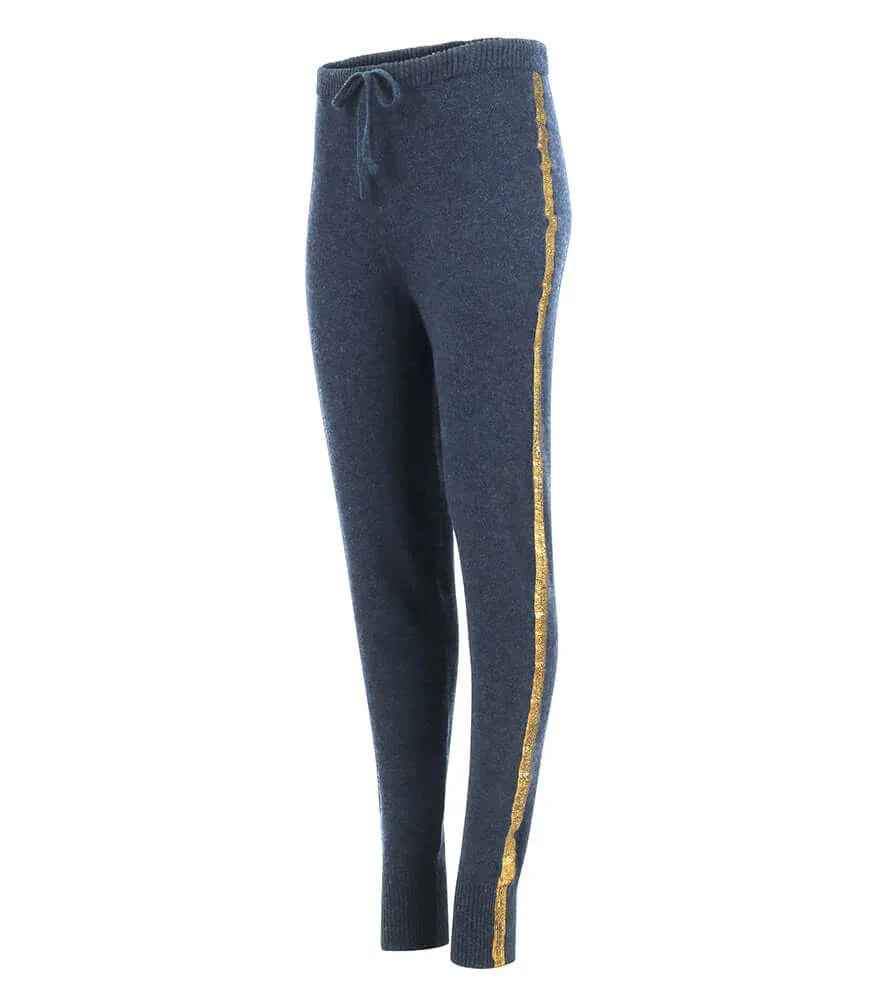 Denim Cashmere Sweat Pants