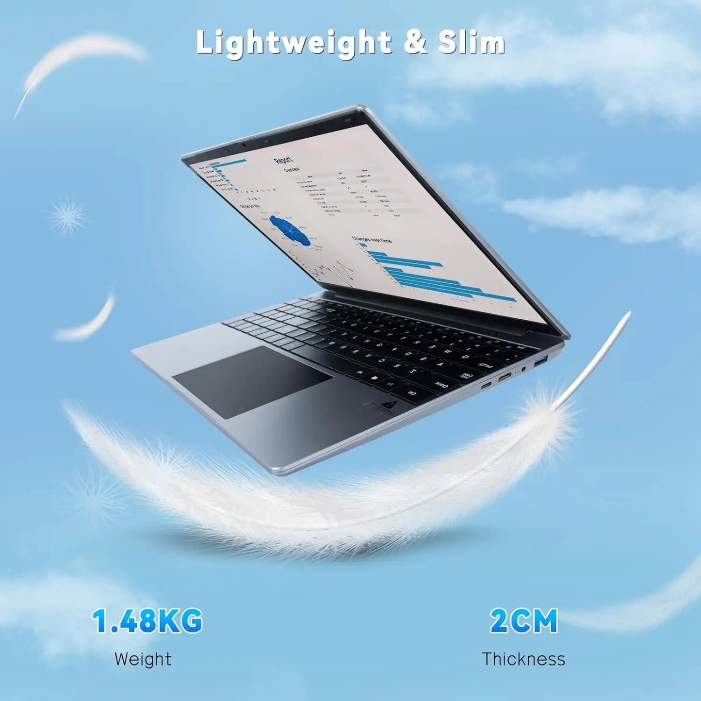 Laptop - 15.6 Inch Windows 11 Notebook with 16GB RAM & 512GB SSD