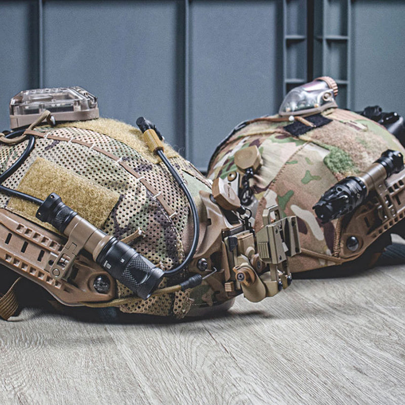 New SS M-AX tactical helmet headlamp stand. Rotating base for night vision flashlights