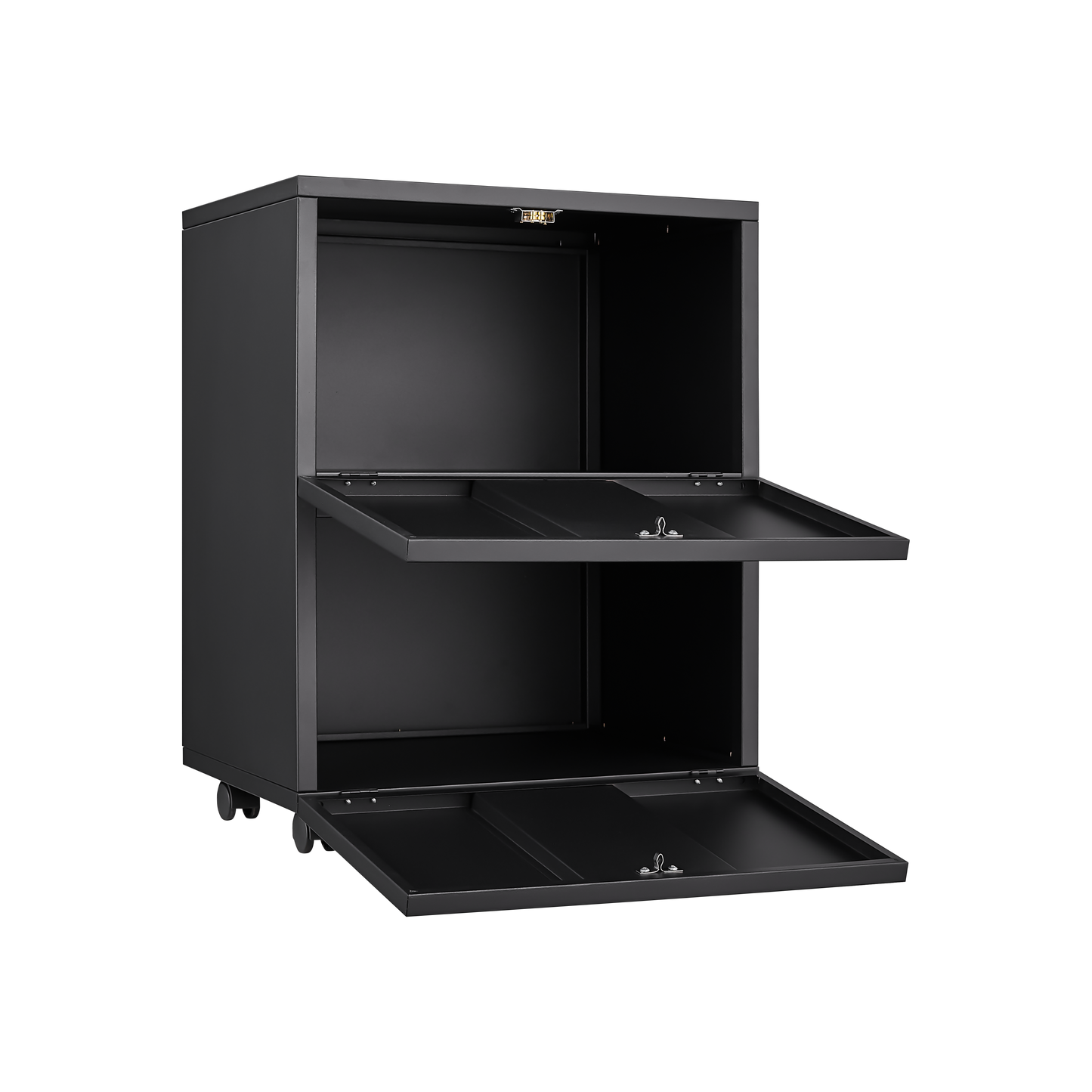 Office furniture Copier Cabinet black 2 door steel copier stand