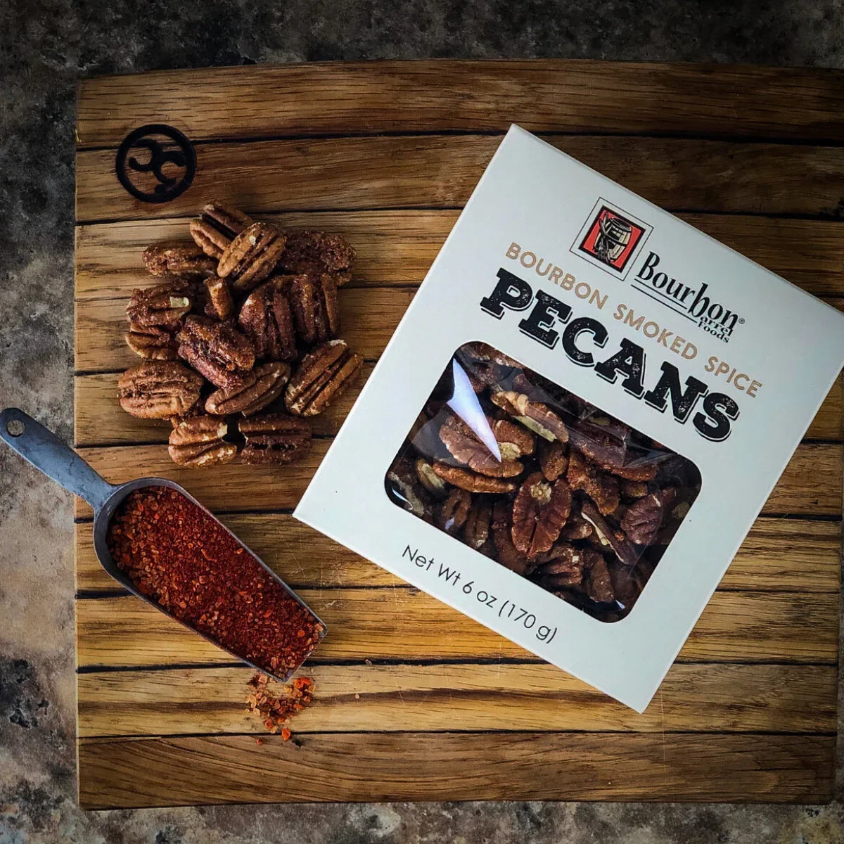 Bourbon_Barrel_Foods_Pecans_with_Chefs_Blend_in_Box - shoponestop.store