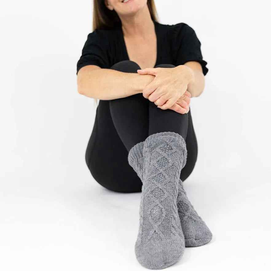Slipper Socks in Navy Blue