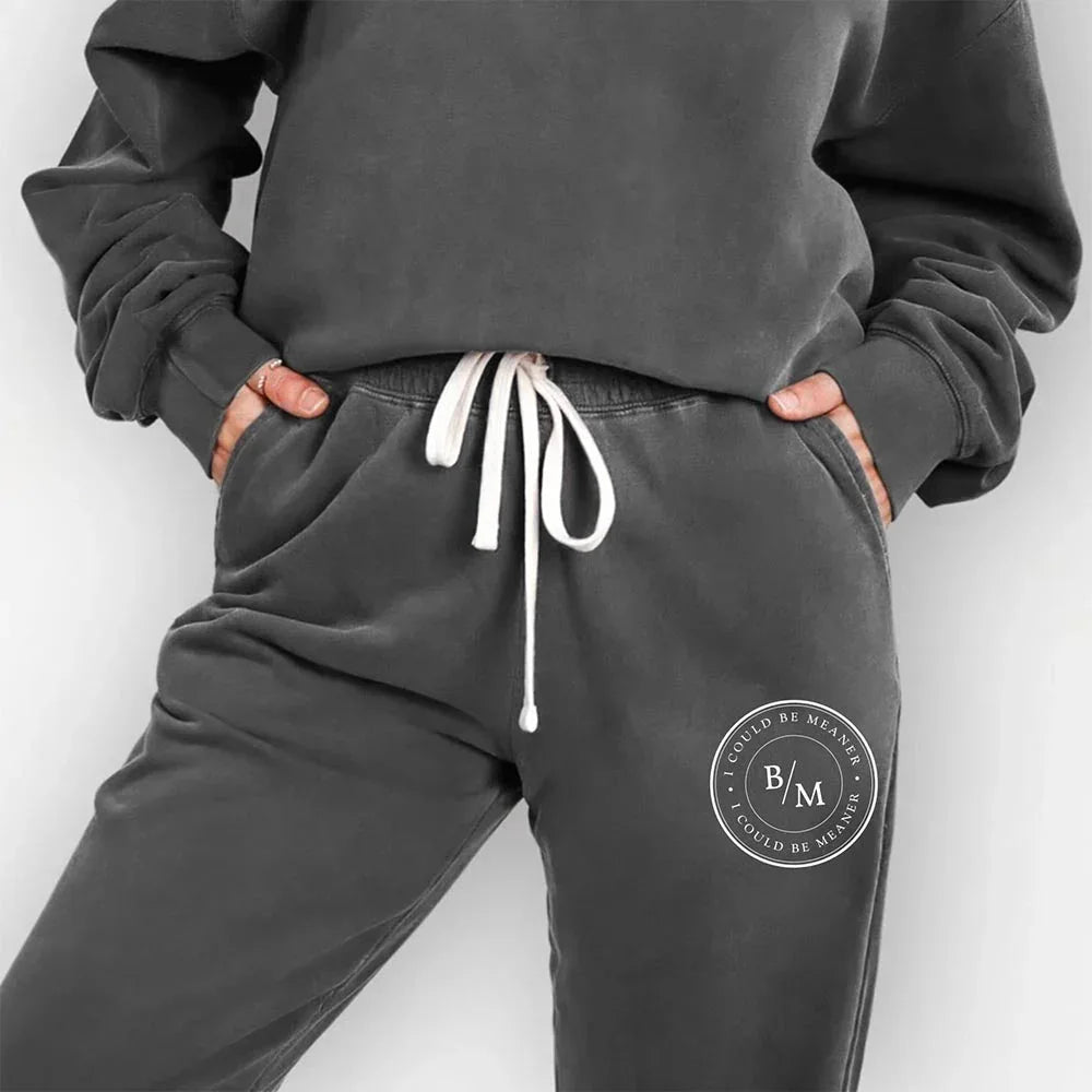 ComfortColorsICouldBeMeanerSweatpantspepper - shoponestop.store