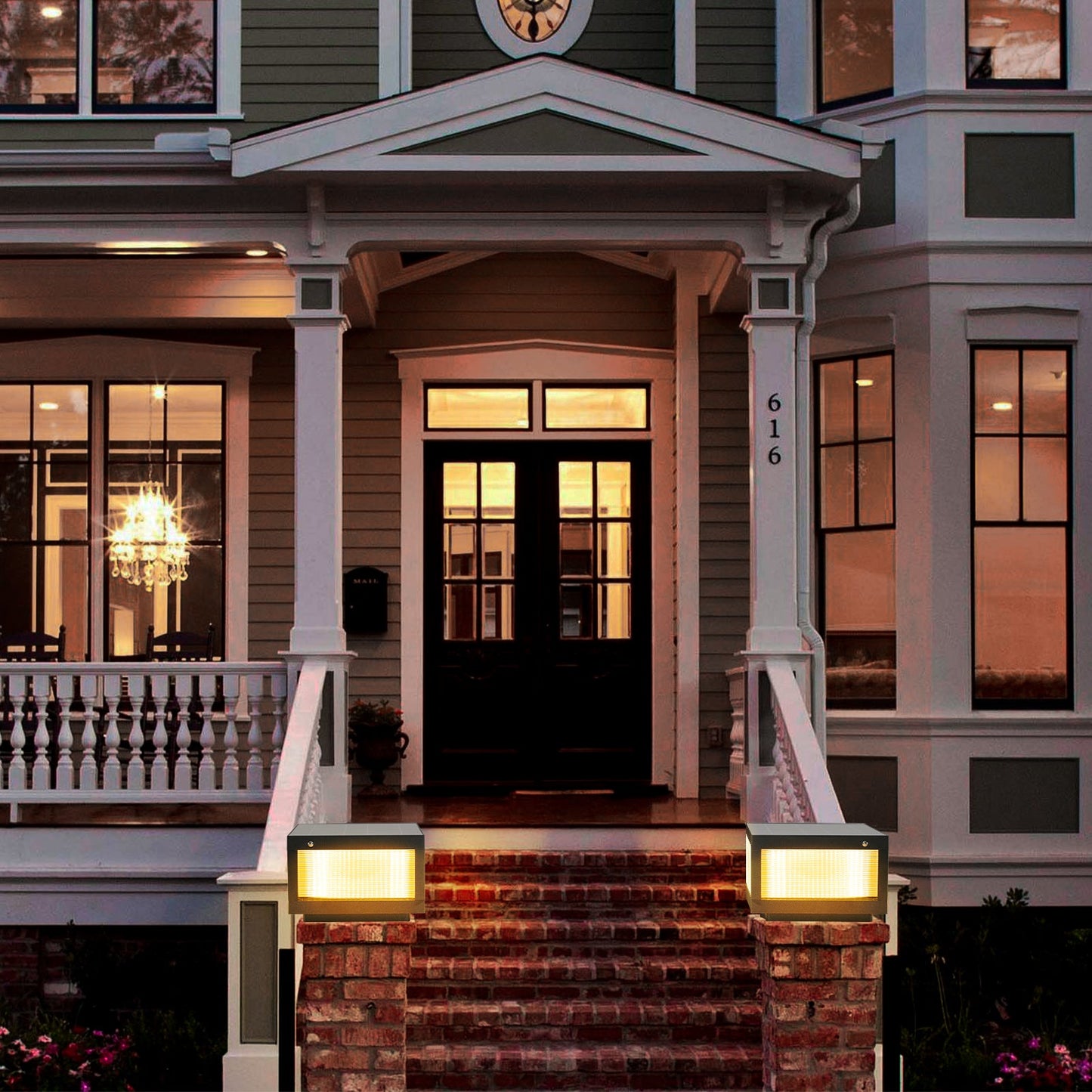 Solar Wall Lamp With Dimmable LED Aluminium