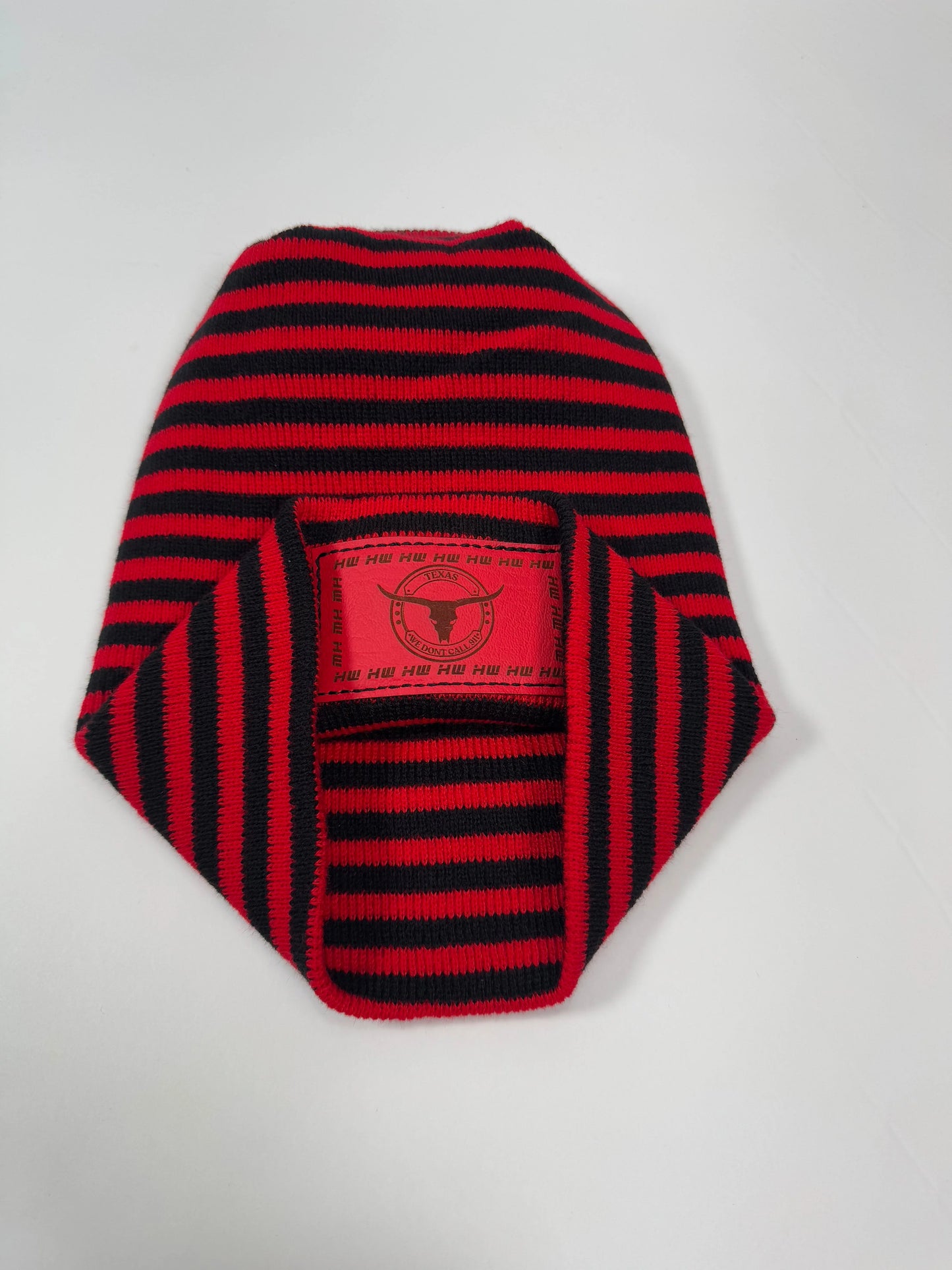 Haakwear-Texas-Theta-Stitch-Cuffed-Beanie-_We-Don_t-Call-911_-Made-in-USA-Hats-_Limited-Edition_-Black-Red-RoRo-HAAKWEAR-81638093 - shoponestop.store