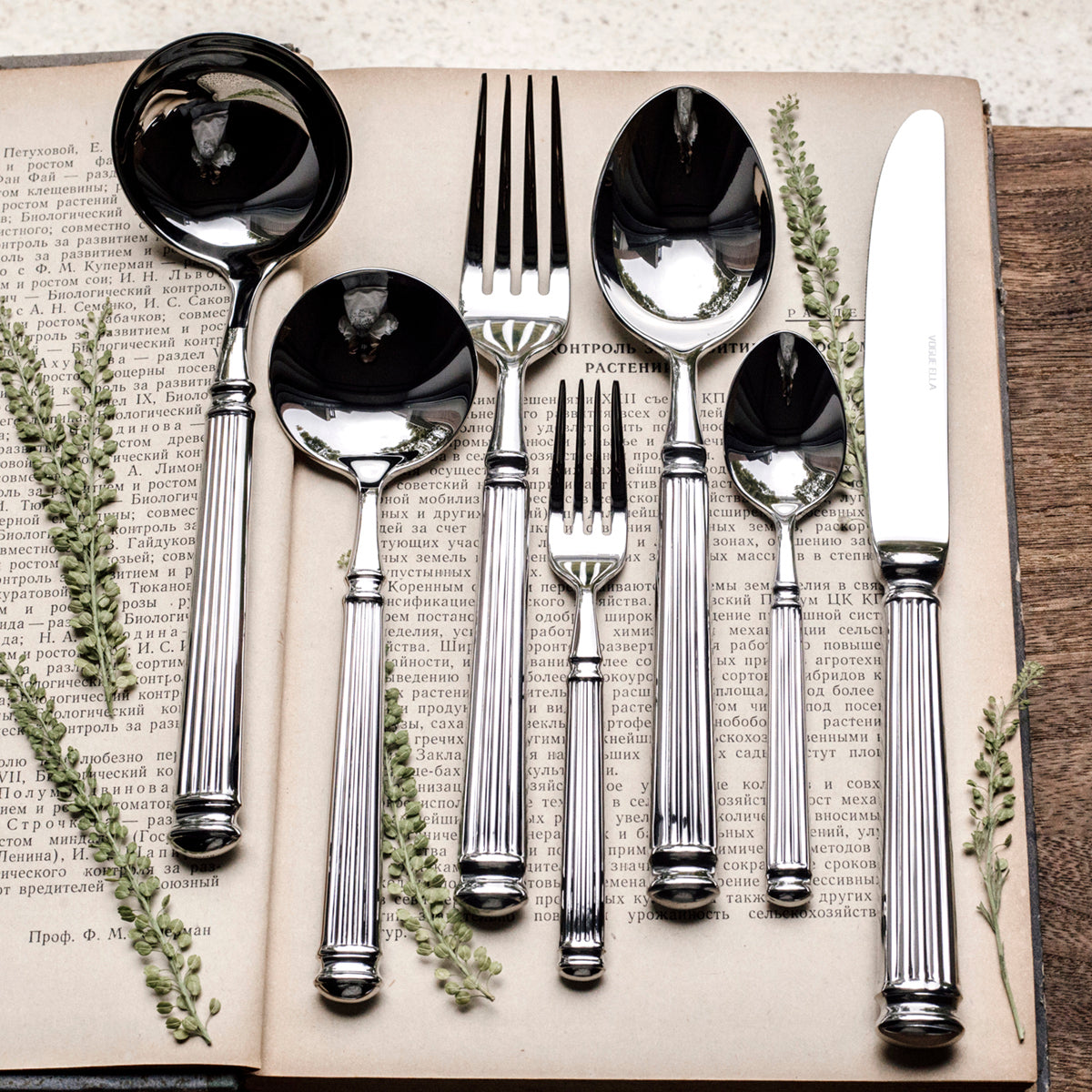 Handcrafted Timeless Roman Column Flatware | Yedwo Design