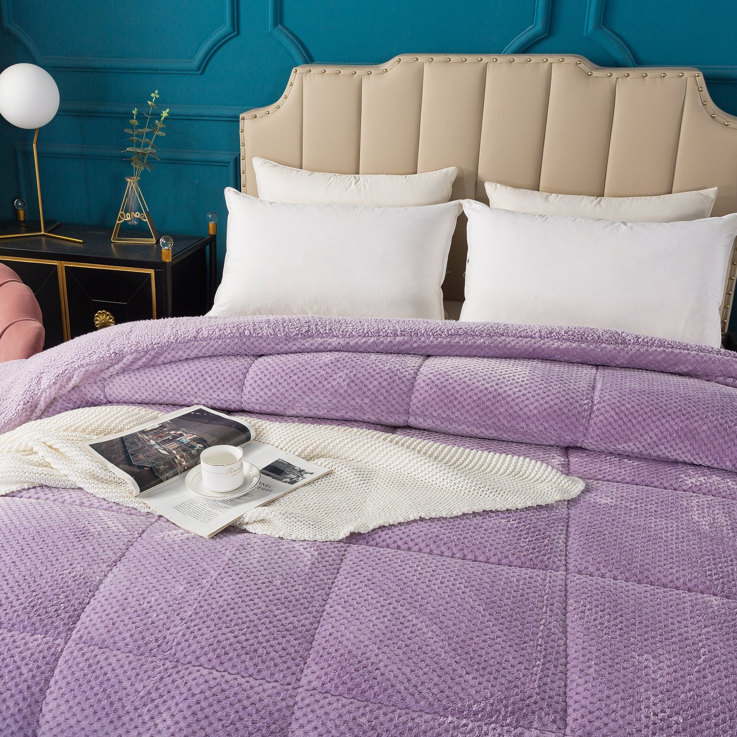 Kasentex Reversible All-Season Plush Comforter