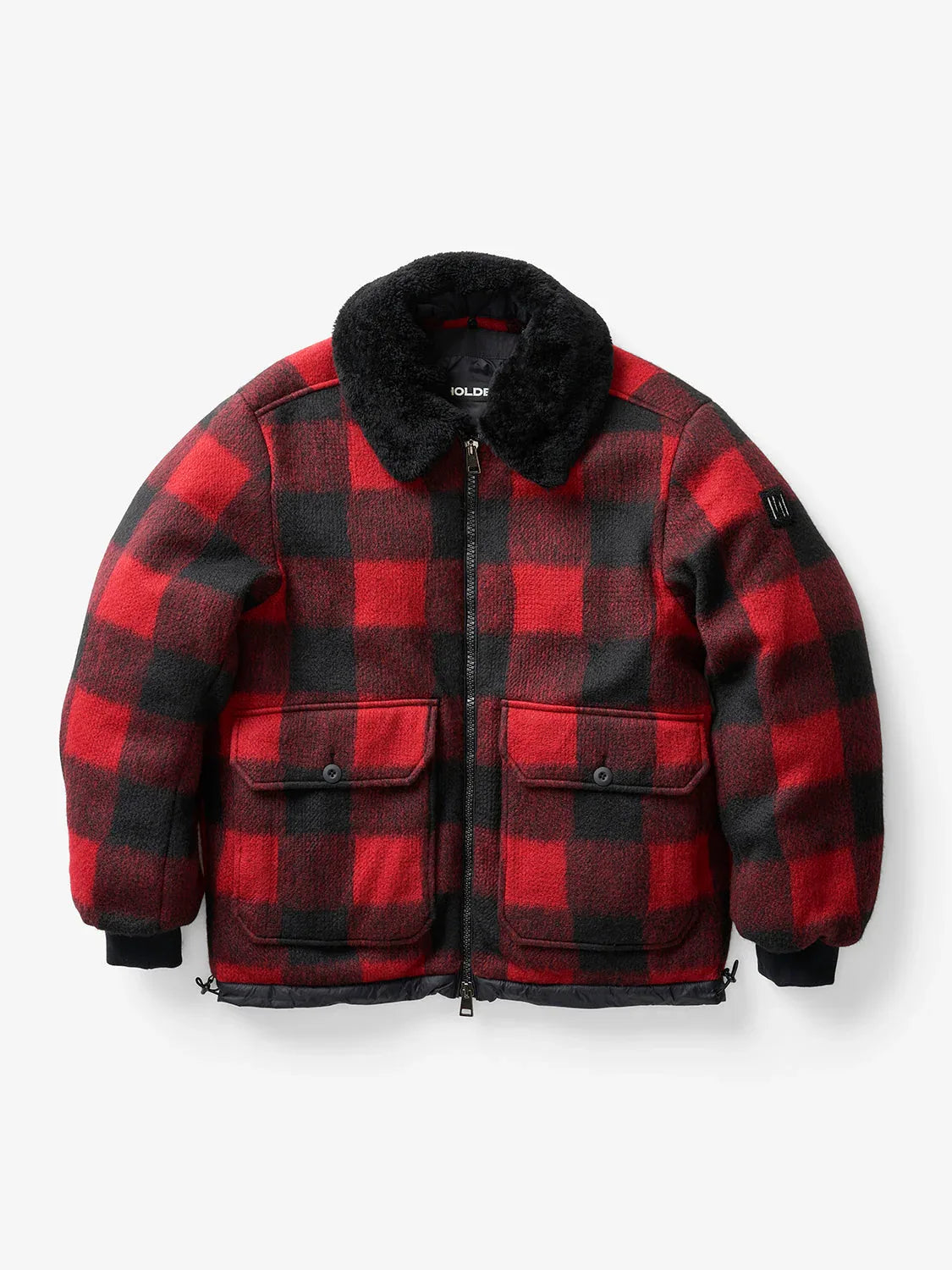 MDOWNFIELDJACKET_RED_BLACKPLAID_0051_ONGRAY - shoponestop.store