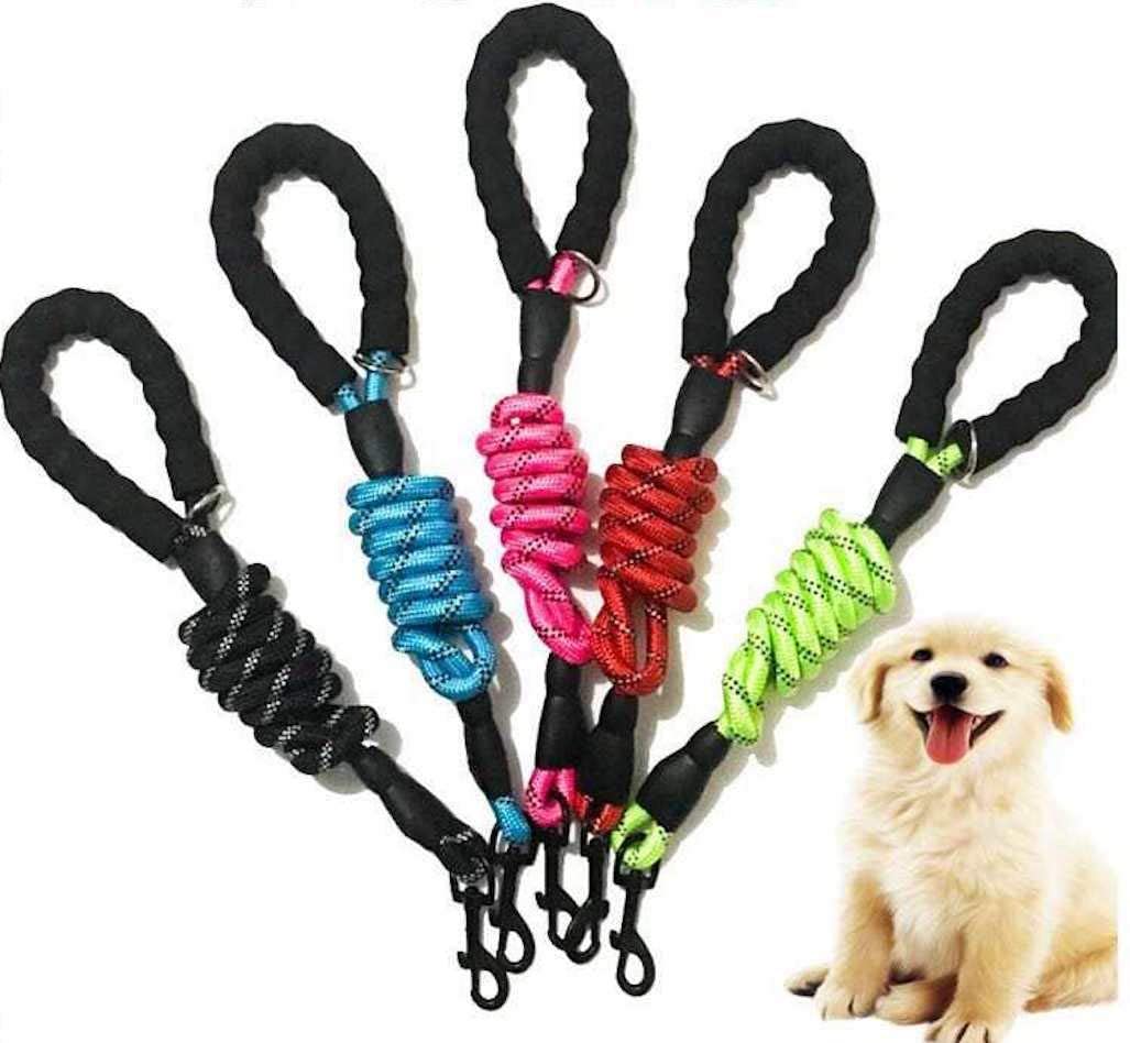 6 FT Dog Leash for Large and Medium Dogs-Black