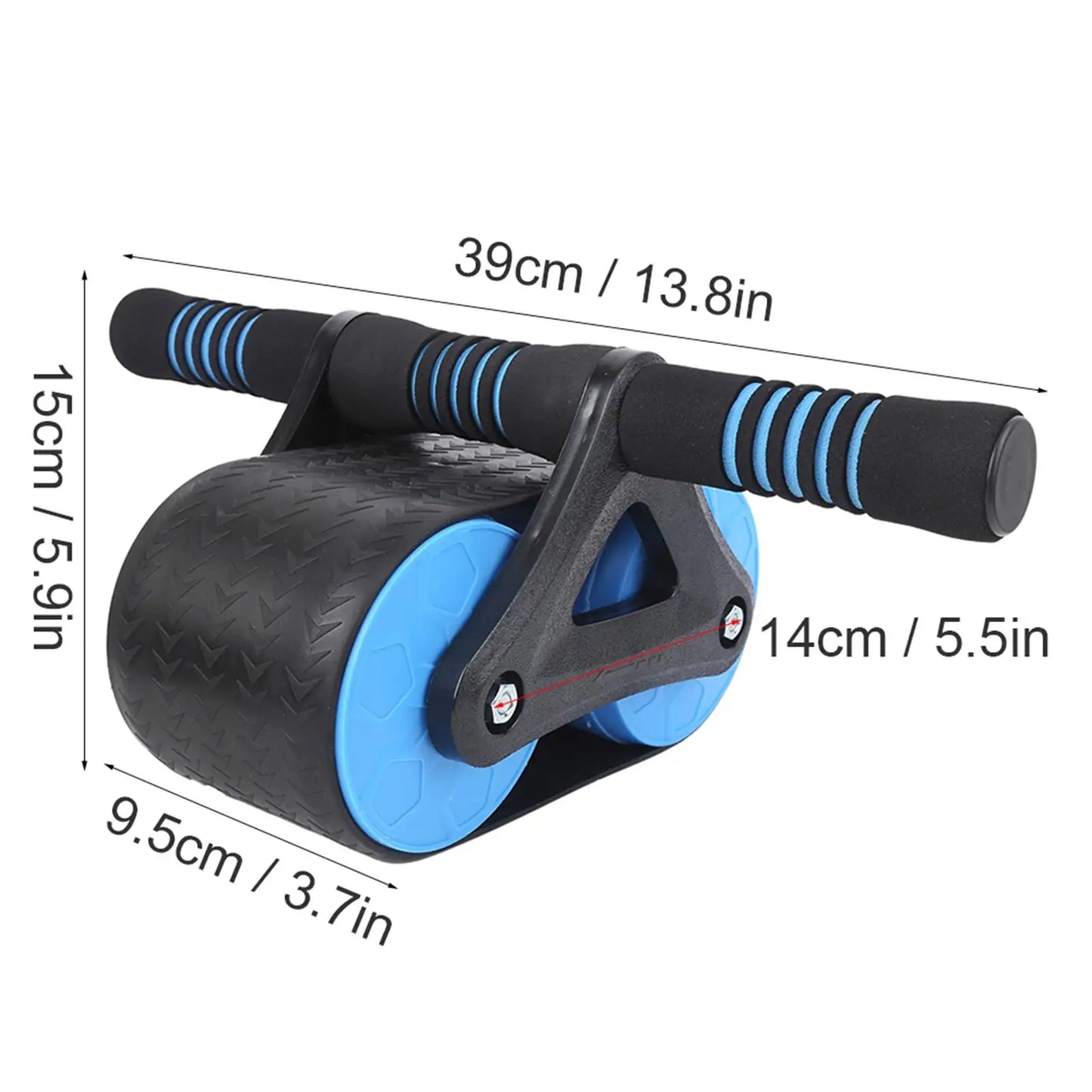 Springback Automatic Rebound Ab Roller Wheel – Silent Dual-Spring Abdominal & Push-Up Trainer