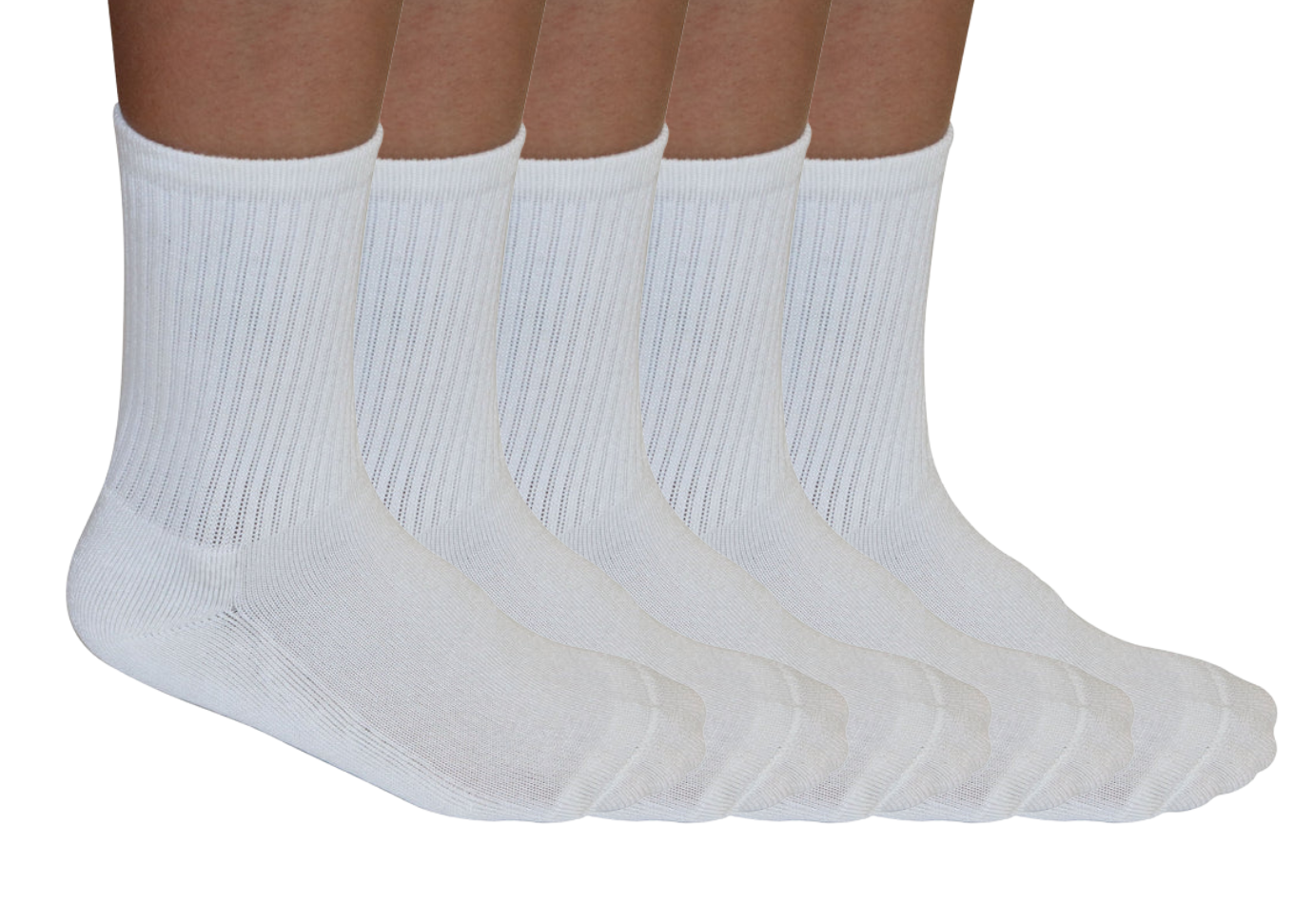3/4 Crew Athletic Bamboo Viscose Socks Unisex - 5-pack