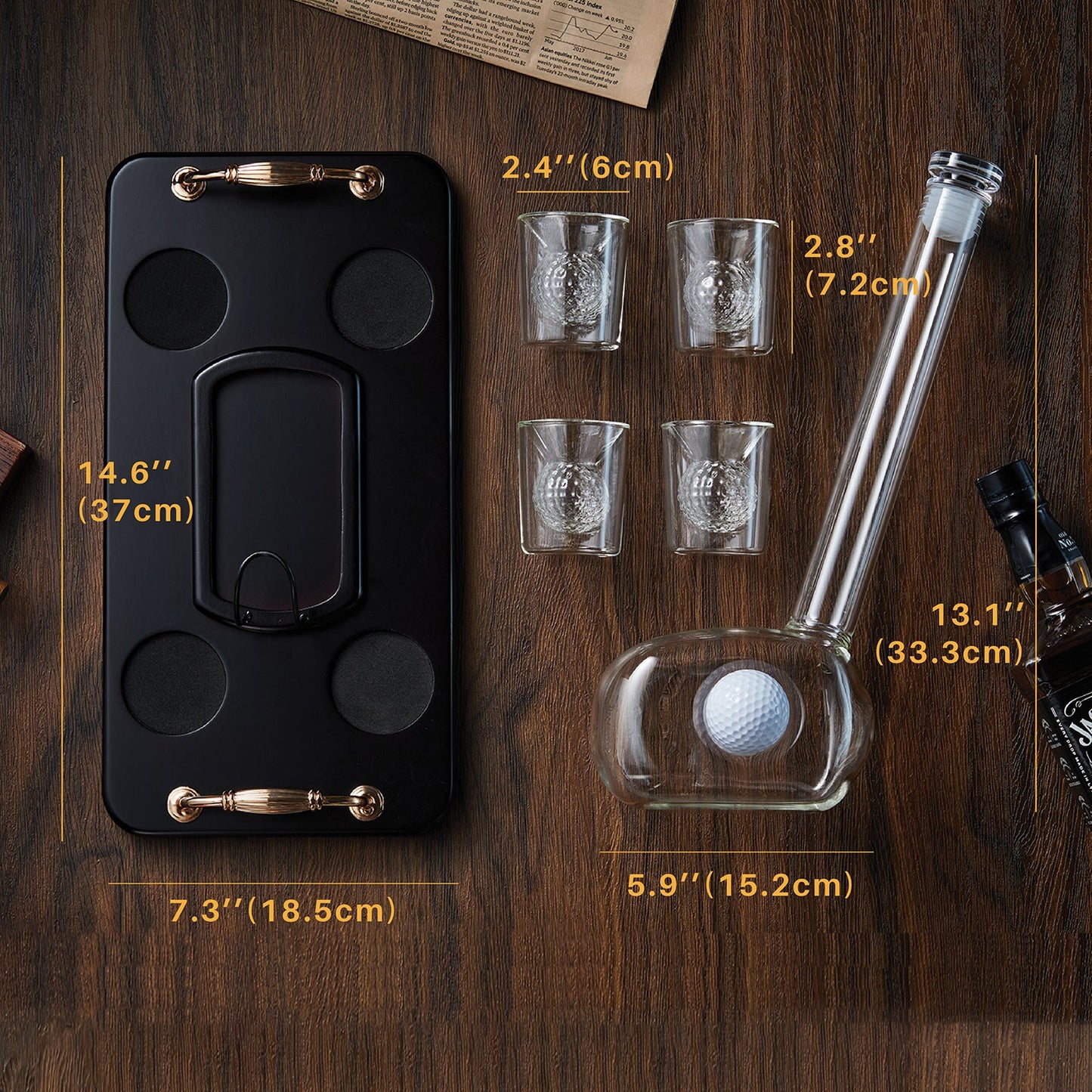 Golf Decanter Set - Elevate Your Whiskey Experience