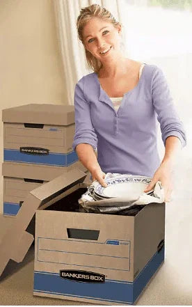 Bankers Box Heavy Duty Storage Boxes 10x12x15" - 10 Pack