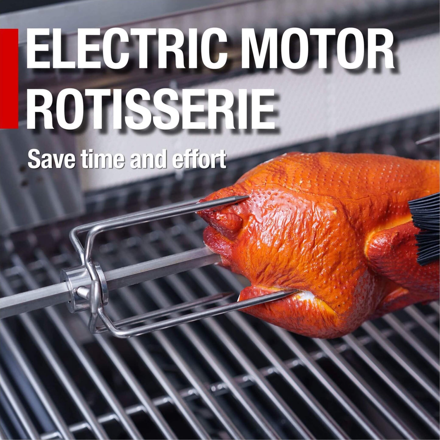 Black Stainless Steel 6-Burner Gas Grill