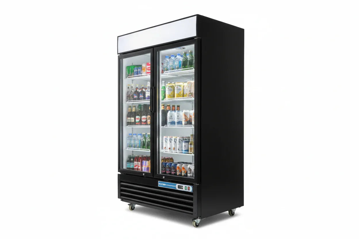 commercial-drink-cooler-refrigerator-fridge-2-black - shoponestop.store