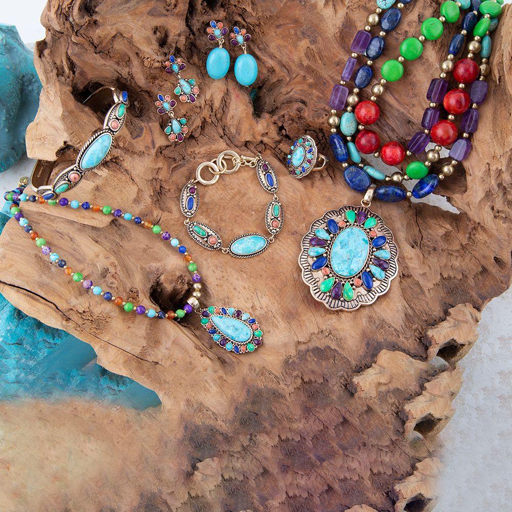 concho-colourfull-golden-link-bracelet-218888 - shoponestop.store