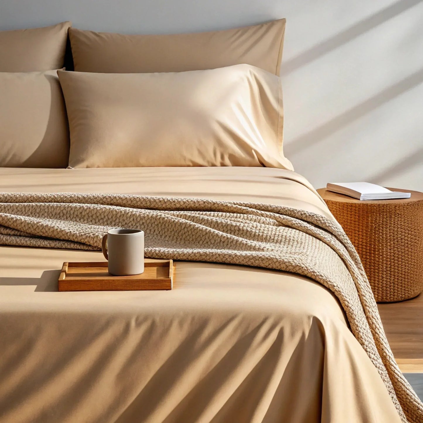 copper-collection-summer-sand-bamboo-sheets-lifestyle-book-and-mug - shoponestop.store