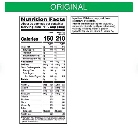 Kellogg's Corn Flakes Breakfast Cereal 2 x 43 oz Boxes (86 oz Total)