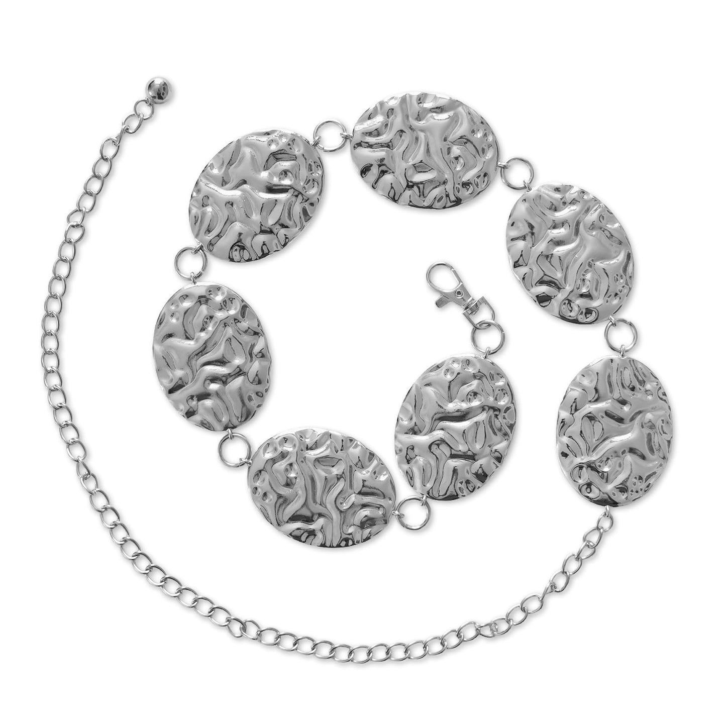 Oversized Concho Chain Belt