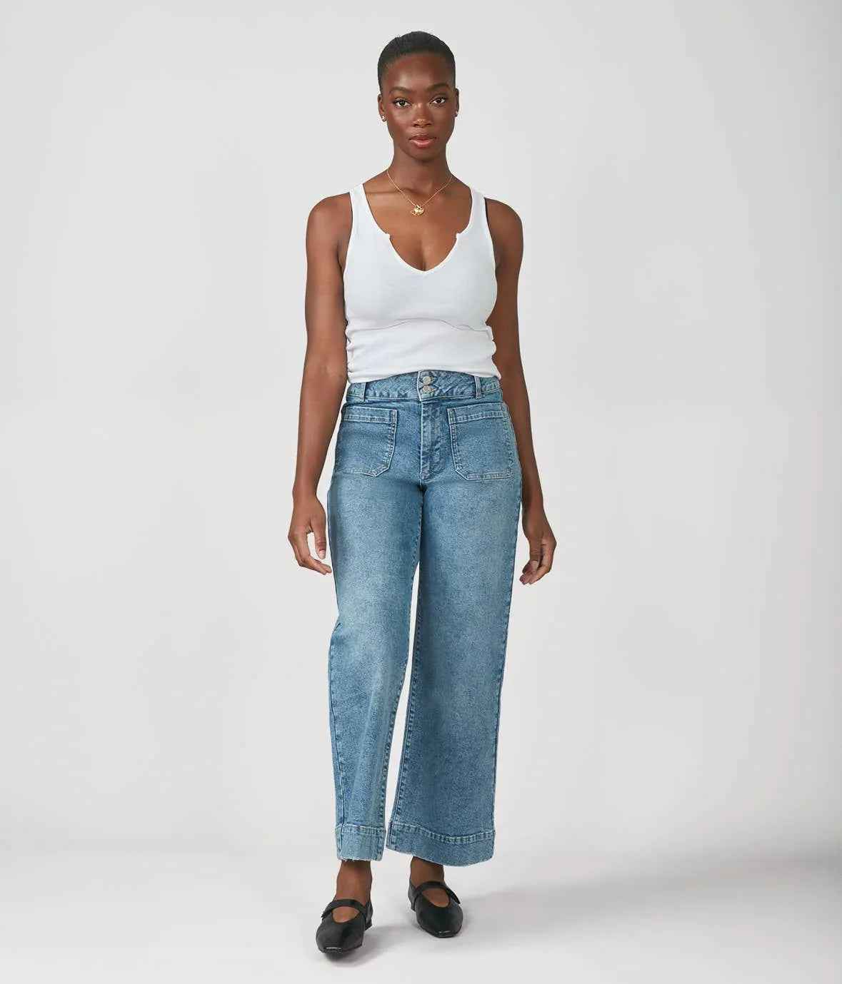 Wide Leg Jeans 30" Inseam