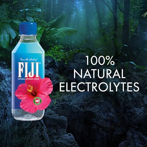 FIJI Natural Artesian Water, 11.15 Fl Oz Bottles, Pack of 24