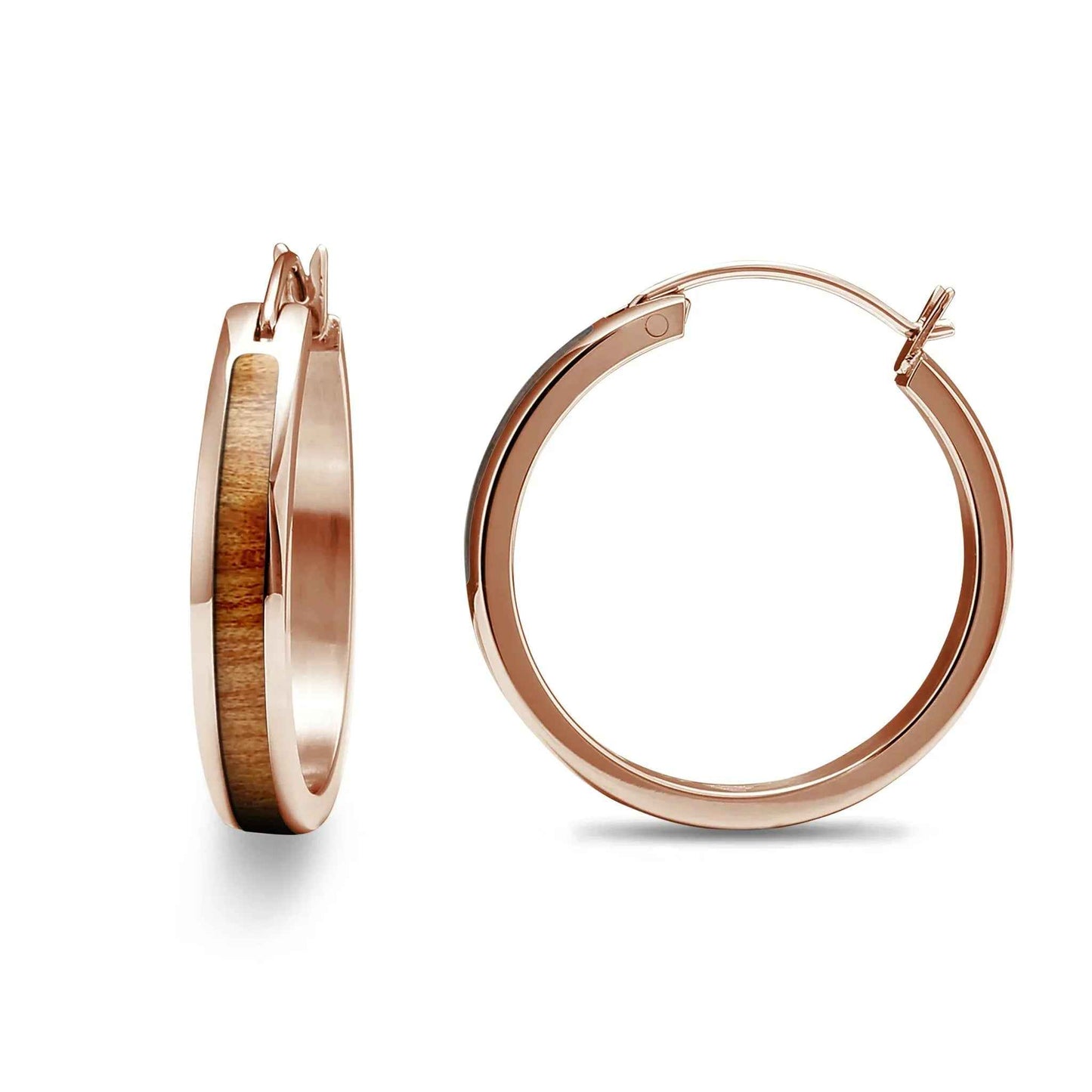 Gum Burl Hoop Earrings