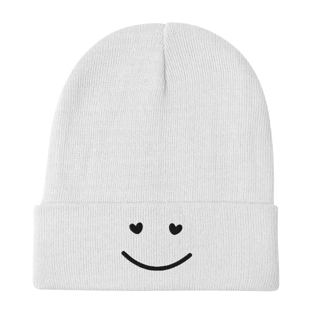 Smile Embroidered Beanie