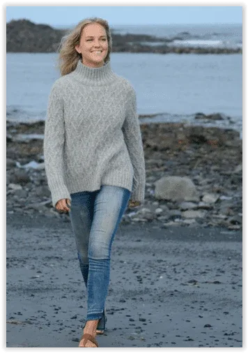 lattice-cable-mock-sweater-dropship-rm-947881 - shoponestop.store