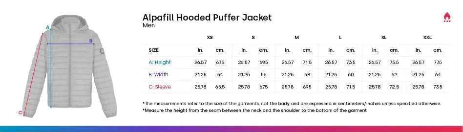 Men's Puffer Alpaca Jacket