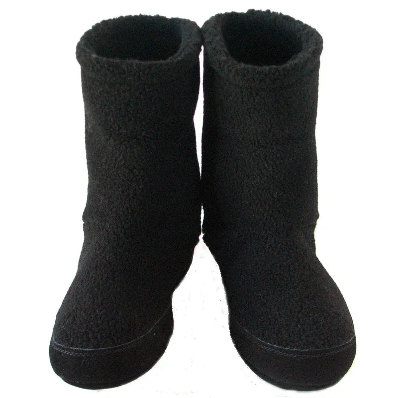 polar_feet_men_s_snugs_black_berber_front_view - shoponestop.store