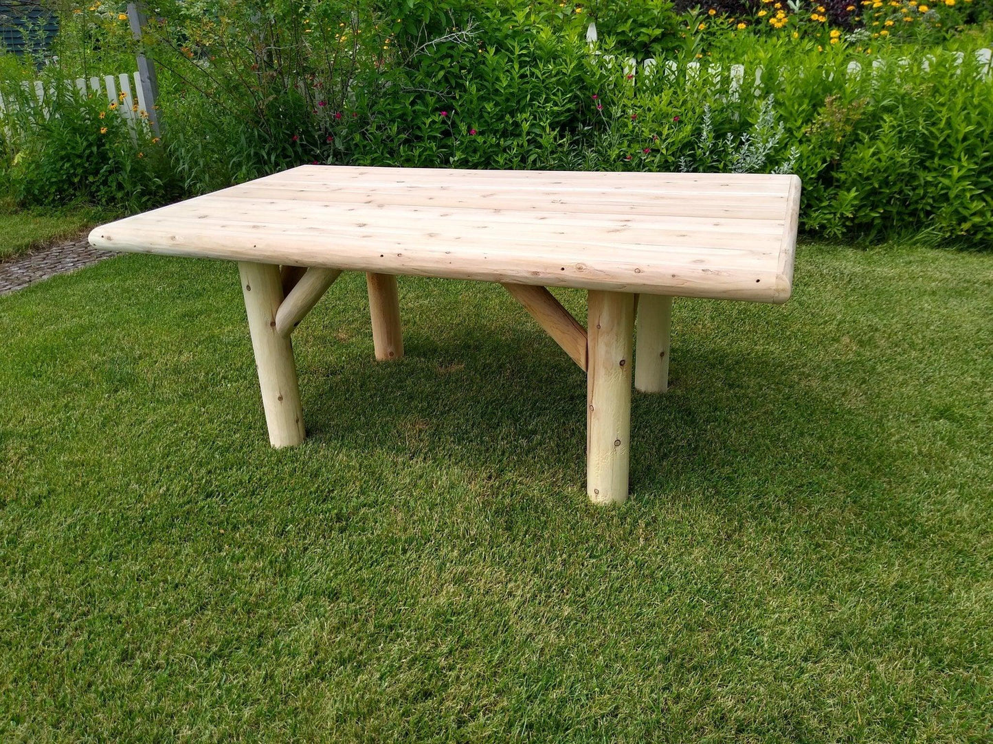 rustic-outdoor-wood-dining-table-handcrafted-and-weather-resistant-510088 - shoponestop.store