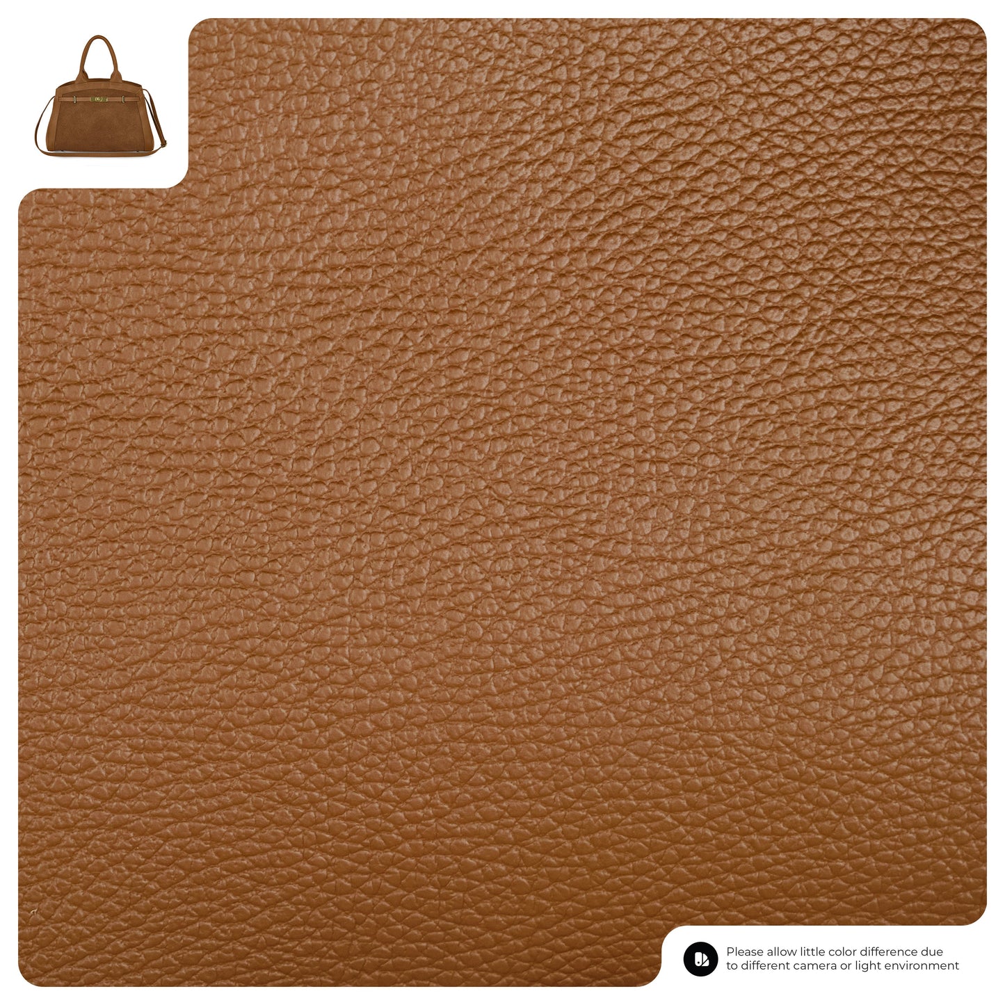 Calf & Suede Leather Top-Handle Bag