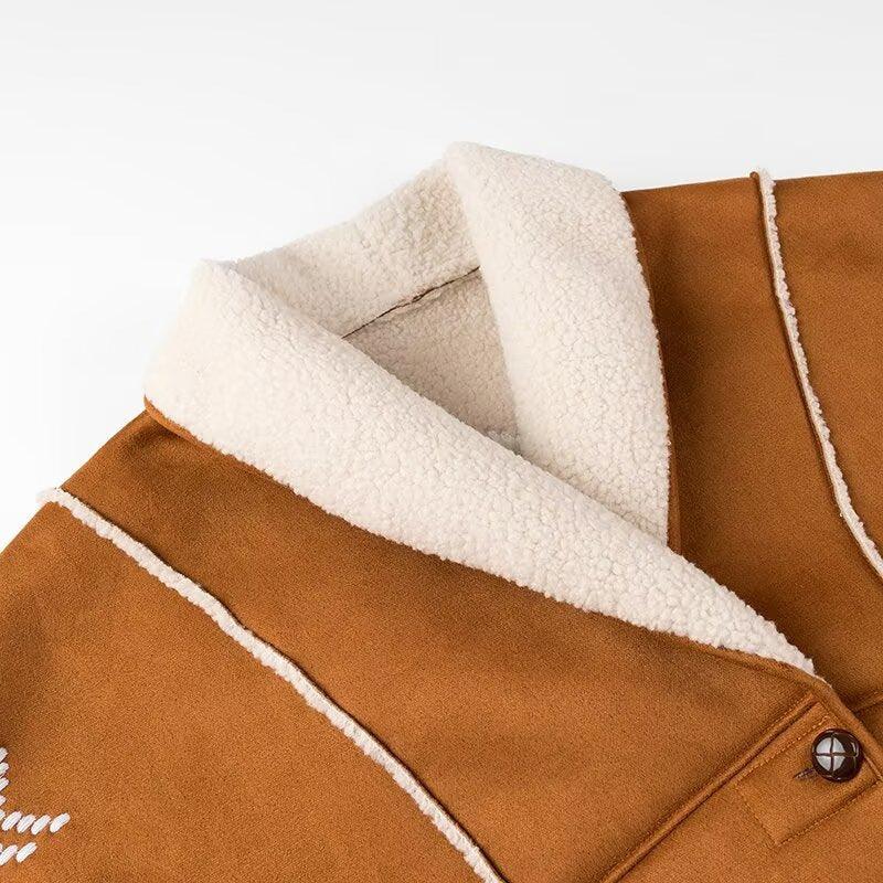 Tribal Rancher Lambs Hair Jacket - Warm, Cozy, & Stylish Cowgirl Outerwear