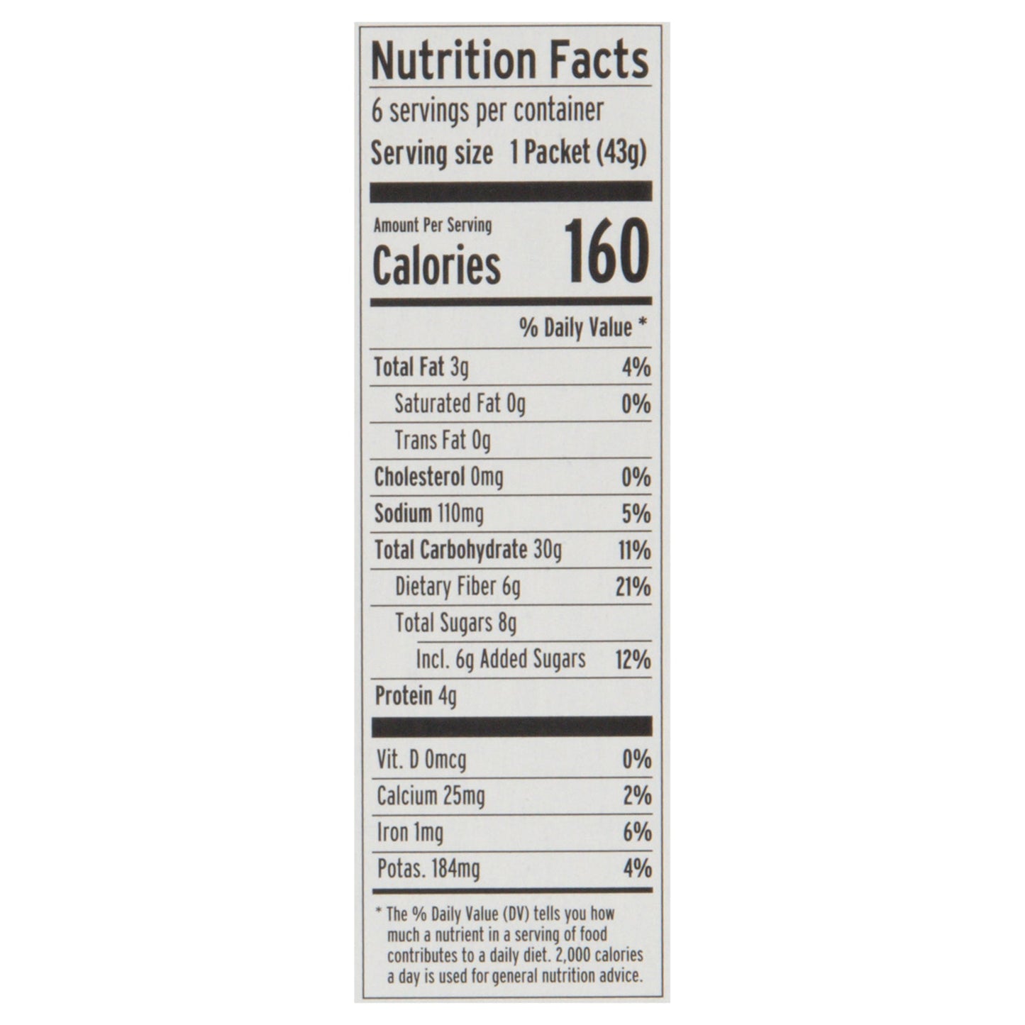 Blueberry Oatmeal 6 Pack