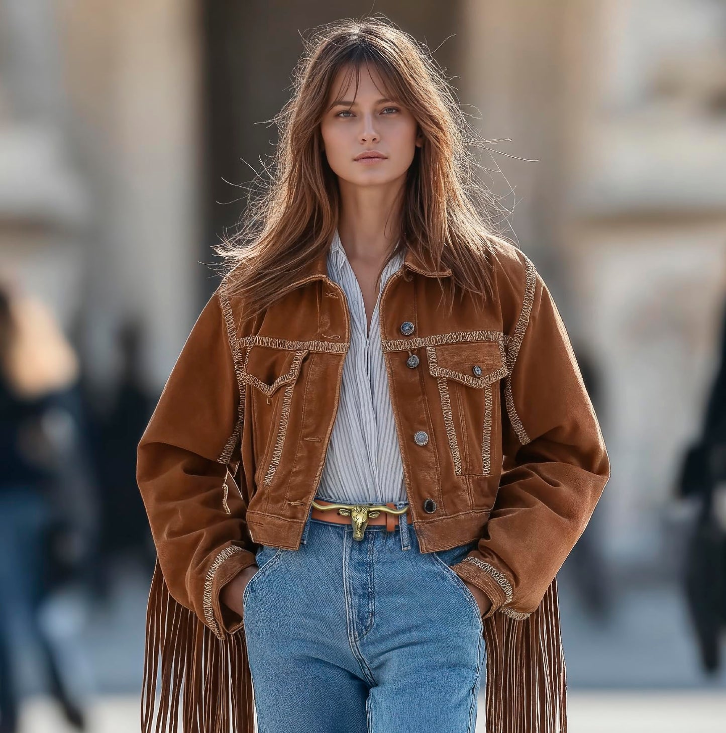 Signature Longhorn Western Belt