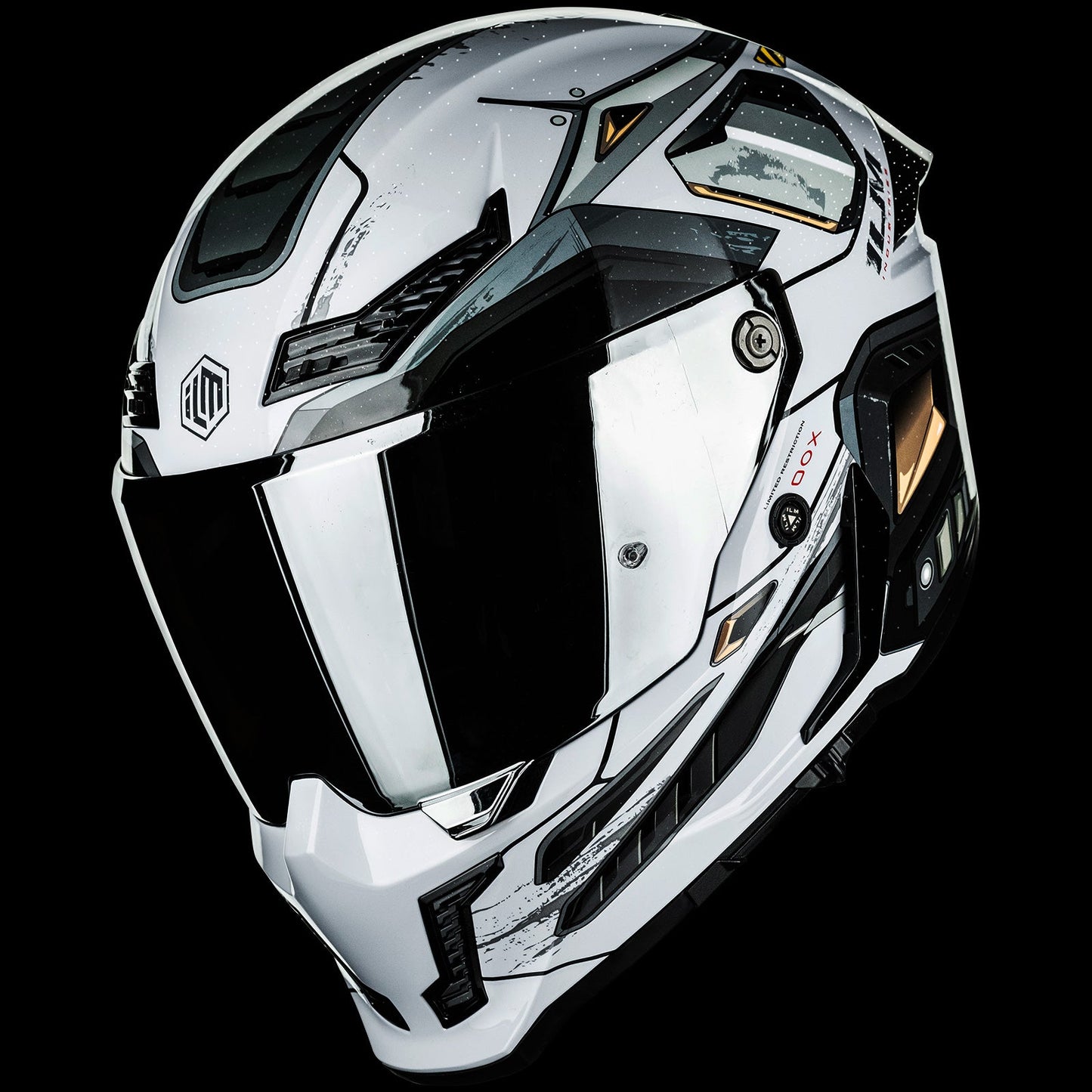 ILM Motorcycle Full Face Helmets DOT ECE Powersports Dual Visor