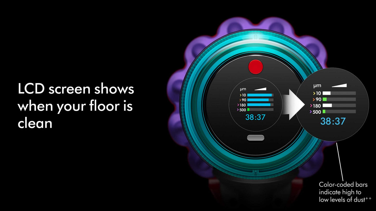Dyson Gen5detect™ Cordless Vacuum Cleaner – HEPA Filtration, Laser Dust Illumination, Piezo Sensor, LCD Display, De‑Tangling Motorbar™, 70‑Minute Runtime