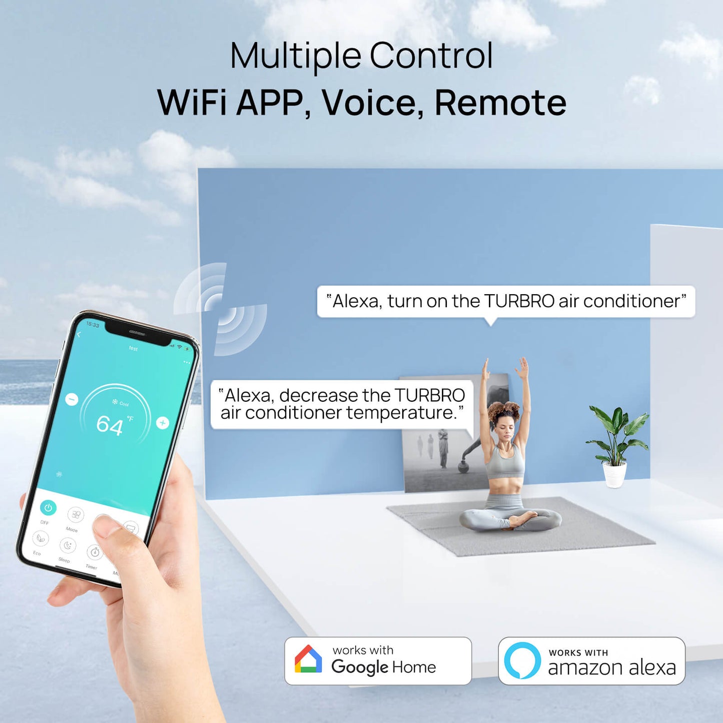 Greenland 42,000 BTU Quad-Zone(4) Mini Split AC with Heat Pump (R454B)